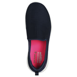 Womens Skechers Go Walk Joy - Aurora Wide Navy/White Slip On Sneaker Shoes