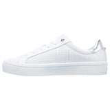 Womens Skechers Hi-Lites Perf-Ect White Lace Up Sport Shoes