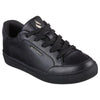 Womens Skechers Side Street Black/Black Lace Up Sneaker Shoes