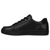 Womens Skechers Side Street Black/Black Lace Up Sneaker Shoes