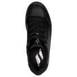 Womens Skechers Side Street Black/Black Lace Up Sneaker Shoes