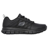 Womens Skechers Sure Track - Erath Black Oil & Slip Resistant Work Shoes