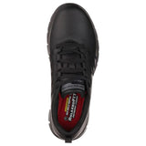 Womens Skechers Sure Track - Erath Black Oil & Slip Resistant Work Shoes