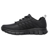 Womens Skechers Sure Track - Erath Black Oil & Slip Resistant Work Shoes