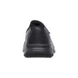 Womens Skechers Sure Track Black/Black Slip On Work Boot Shoes