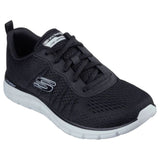 Womens Skechers Track - New Staple Black/White Sneaker Shoes