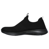Womens Skechers Ultra Flex - First Take Wide Black/Black Running Sport Shoes