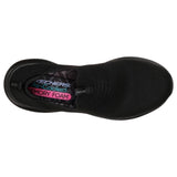 Womens Skechers Ultra Flex - First Take Wide Black/Black Running Sport Shoes