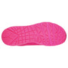 Womens Skechers Uno - Neon Nights Hot Pink Lace Up Sneaker Shoes