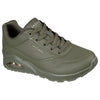 Womens Skechers Uno - Stand On Air Olive Lace Up Sneaker Shoes