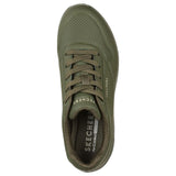Womens Skechers Uno - Stand On Air Olive Lace Up Sneaker Shoes