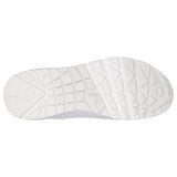 Womens Skechers Uno - Stand On Air White Lace Up Sneaker Shoes