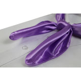 Womens Light Purple Silk Feel Plain Soft Neck Scarf