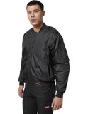 Mens Hard Yakka Bomber Jacket Waterproof Winter Zip Up Black