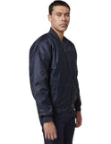 Mens Hard Yakka Bomber Jacket Waterproof Winter Zip Up Navy