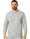 Mens Hard Yakka Fleece Crew Jumper Grey Marle