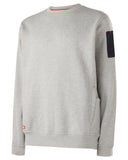2 x Mens Hard Yakka Fleece Crew Jumper Grey Marle