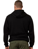 Mens Hard Yakka Brushed Fleece Hoodie Jumper Black Y19326