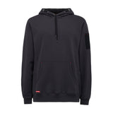 2 x Mens Hard Yakka Brushed Fleece Hoodie Jumper Charcoal Y19326