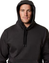 Mens Hard Yakka Brushed Fleece Hoodie Jumper Charcoal Y19326