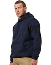 Mens Hard Yakka Brushed Fleece Hoodie Jumper Navy Y19326
