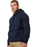 2 x Mens Hard Yakka Brushed Fleece Hoodie Jumper Navy Y19326