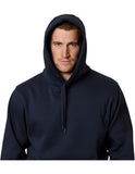 Mens Hard Yakka Brushed Fleece Hoodie Jumper Navy Y19326