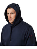 Mens Hard Yakka Brushed Fleece Hoodie Jumper Navy Y19326