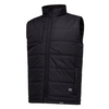Mens Hard Yakka Puffa 2.0 Vest Waterproof Winter Zip Up Black