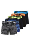 20 X Hard Yakka Mens Cotton Trunk Trunks Black/Camoflage Y26578