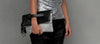 Womens Vky Original Lourve Clutch Classic Leather Bag Handbag- Black/Matt Silver